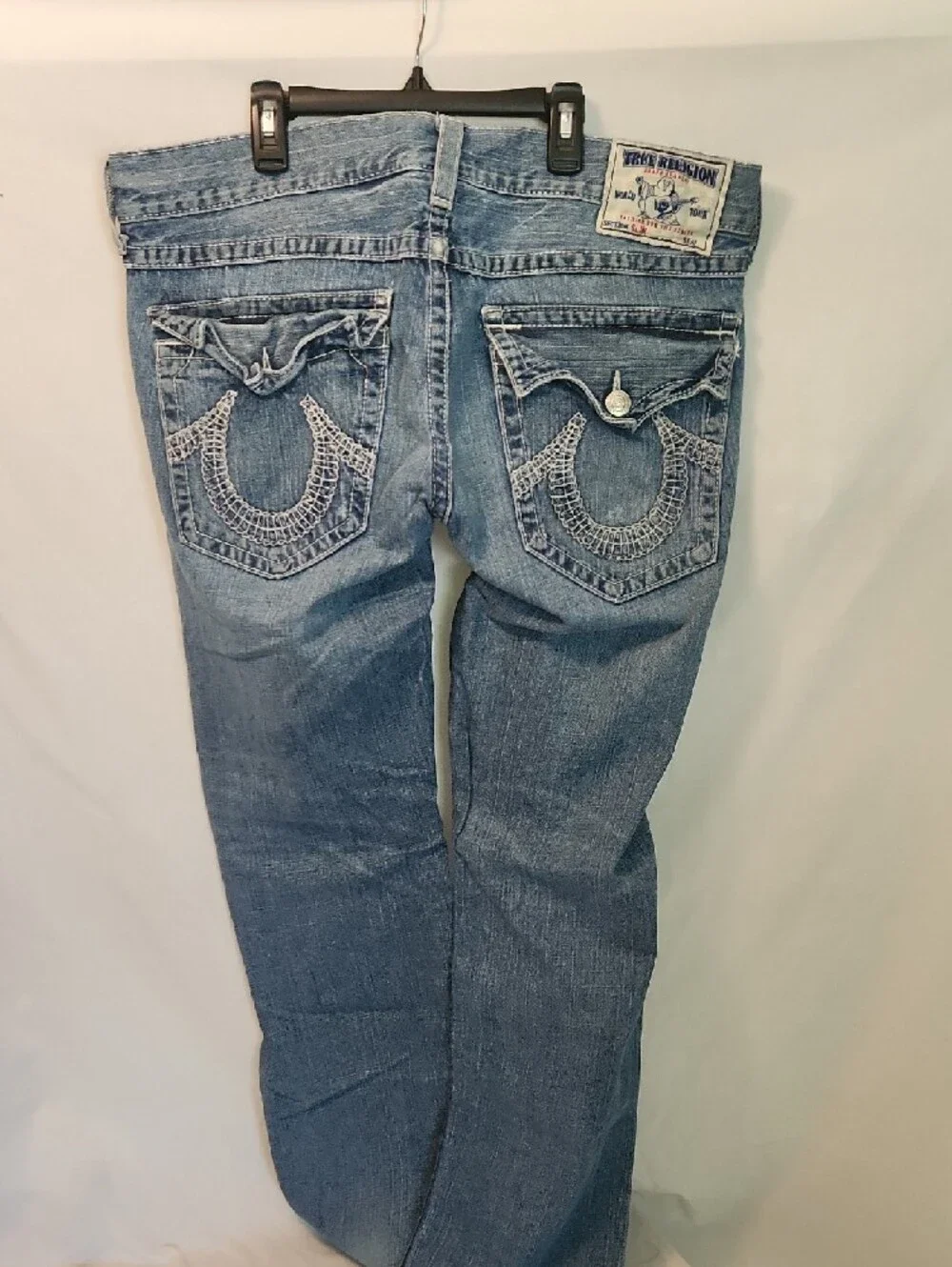 True Religion Jeans Blue Denim with Red Logo Tag